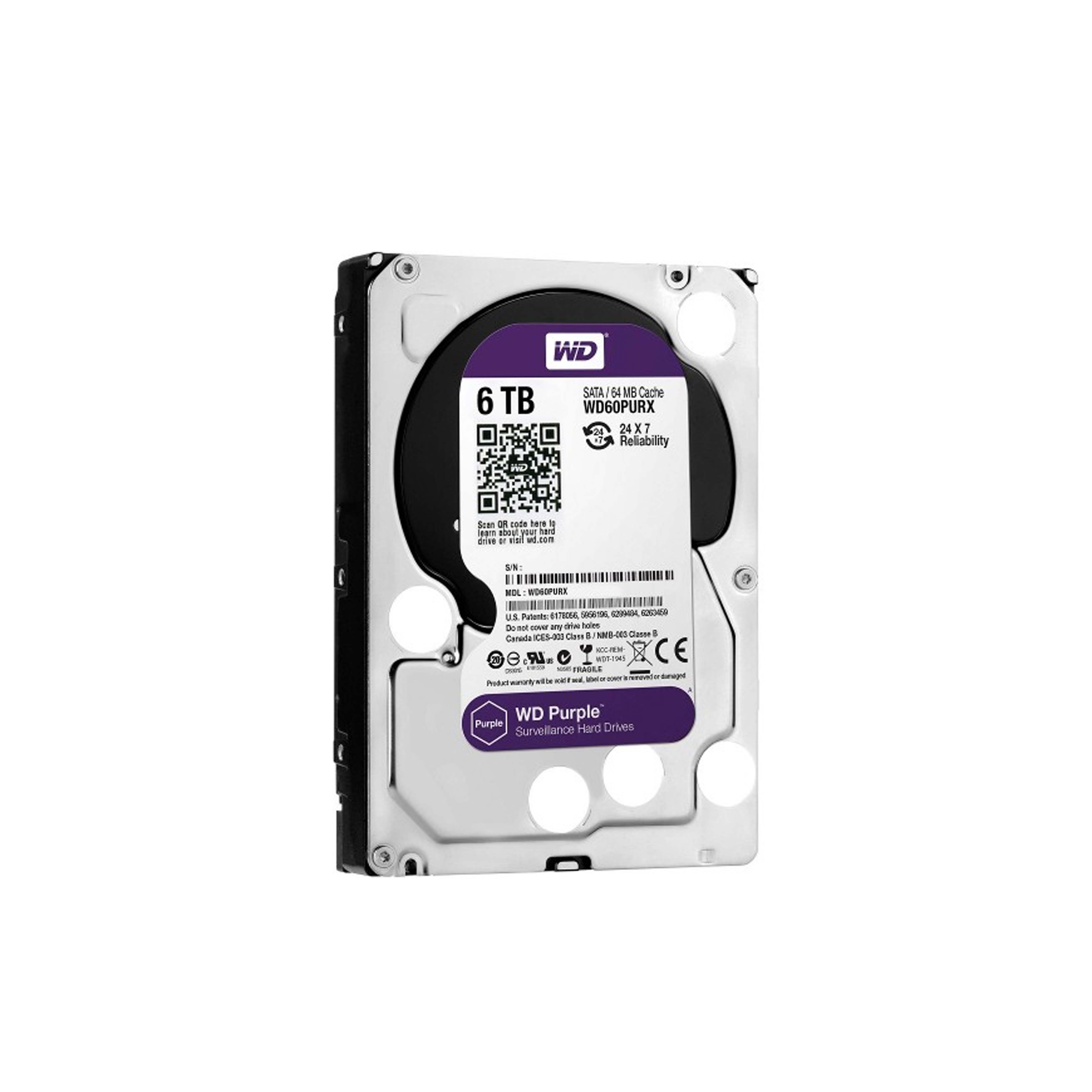 Western Digital WD60PURZ 6TB 3.5" Purple HDD